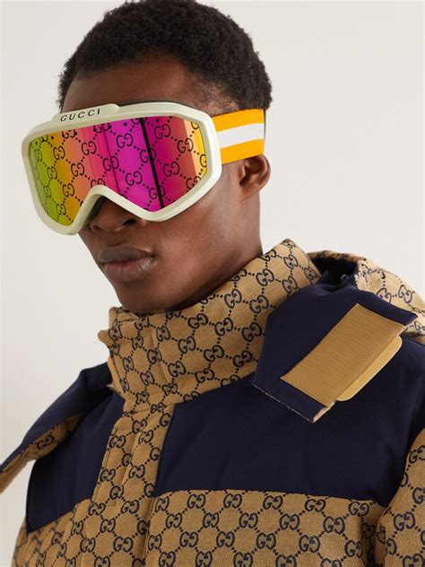 white gucci snow goggles|Gucci snowboarding goggles.